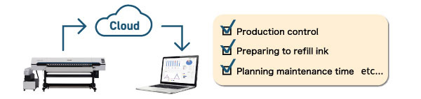 "Mimaki Cloud Technology PICT" achieve smooth and planned operations