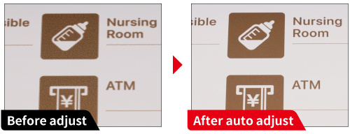Automatic adjustment at the touch of a button