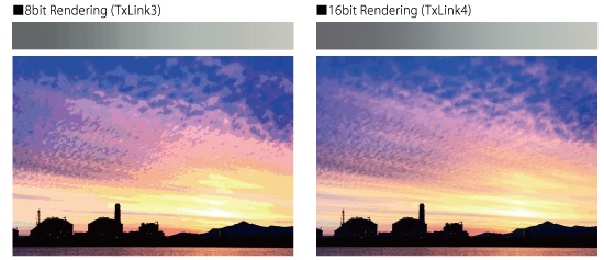 16bit Rendering (TxLink4)