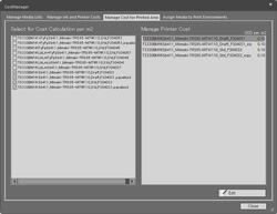 Cost Manager: Integrated Management of Cost Coefficients for Ink, Media, and Printers
