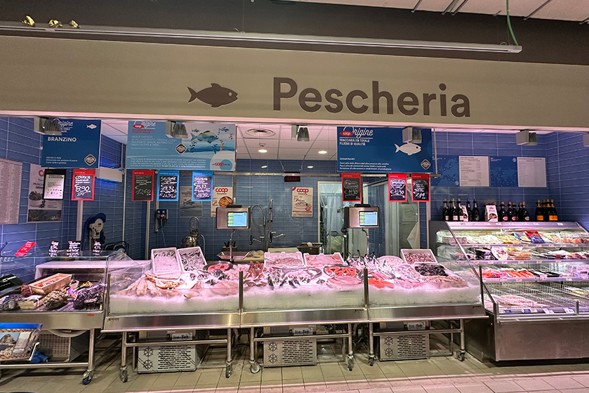 Fish market signage