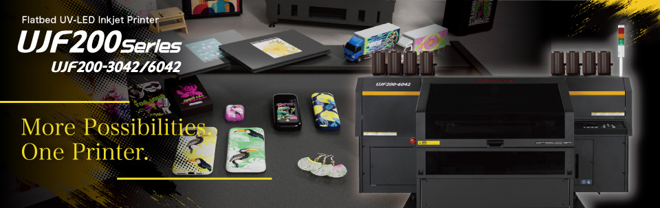 UJF200 Series | UV-LED Flatbed Inkjet Printer