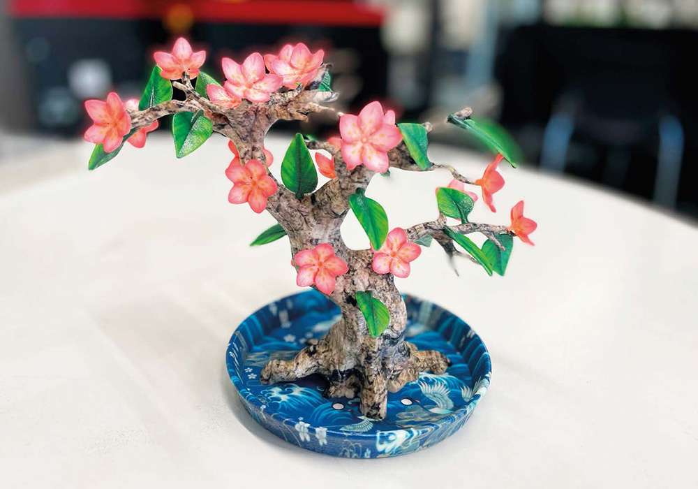 A bonsai tree made during one of CDAML's "Creative Fridays"